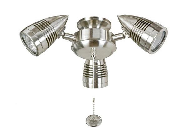 Fantasia Sorrento 3 Spot Light Fan Kit Brushed Nickel