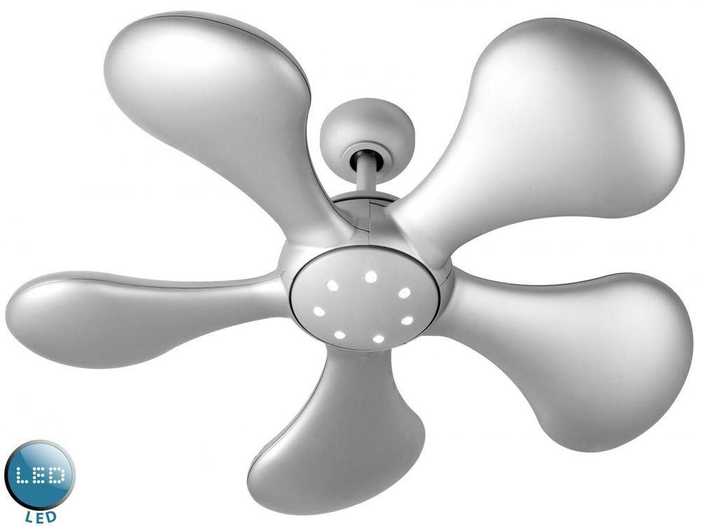 Fantasia Splash Remote Control 36 Ceiling Fan Led Matt Silver