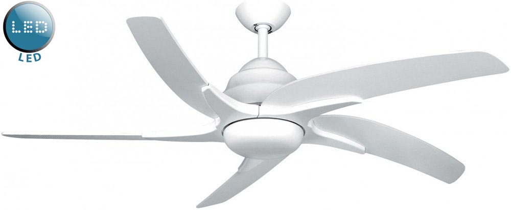 Fantasia Viper Plus Remote Control 54″ Ceiling Fan LED Light White