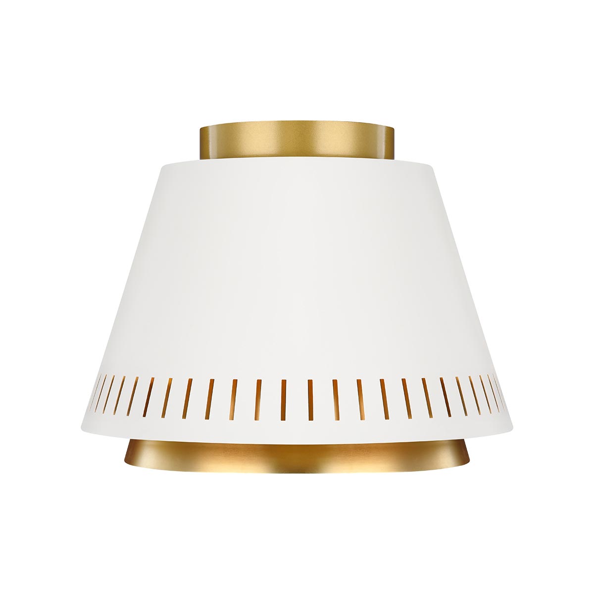 Feiss Carter Contemporary 1 Lamp Flush Low Ceiling Light Matt White