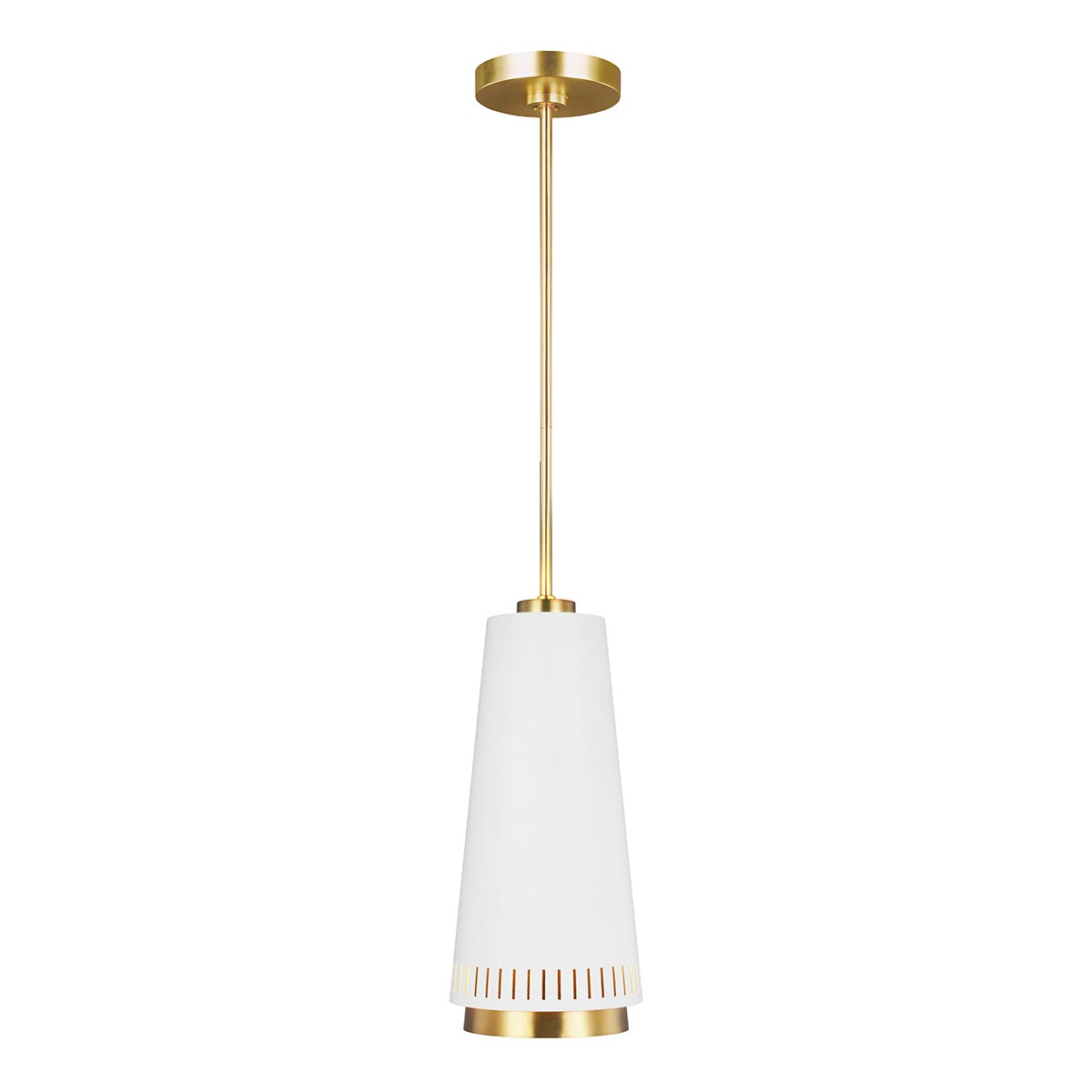 Feiss Carter Contemporary 1 Light Ceiling Pendant Matte White Style A