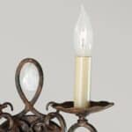 Chateau French Style 2 Lamp Twin Wall Light Mocha Bronze Crystal Drops