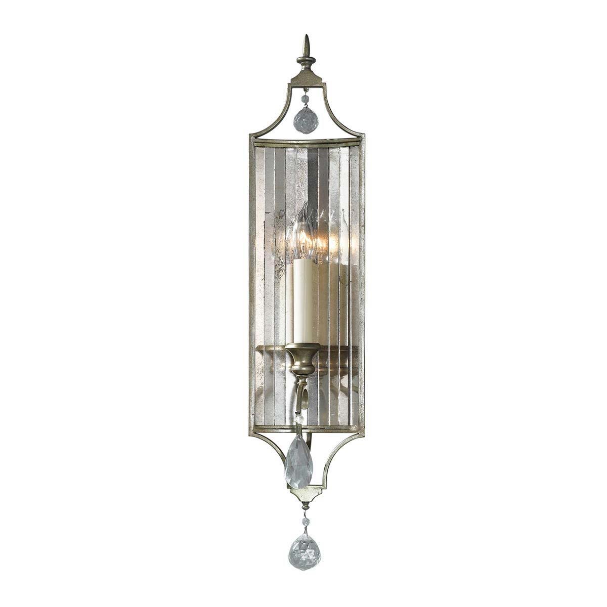 Feiss Gianna Large Gilded Silver 1 Lamp Wall Light