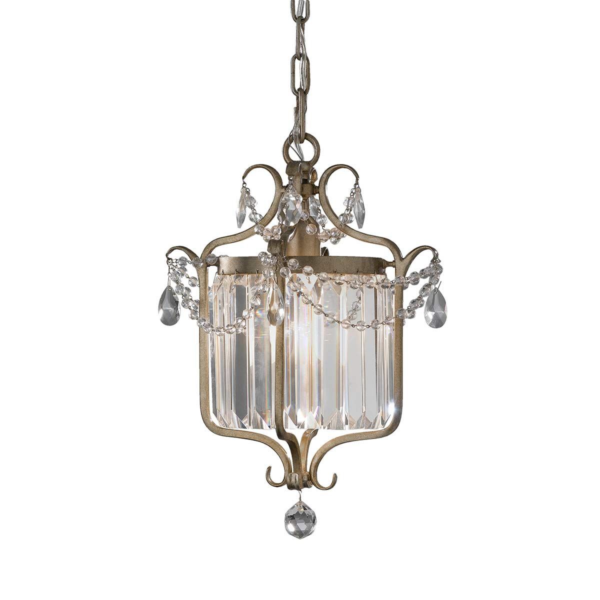 Feiss Gianna Gilded Silver Designer Pendant Light Duo Mount
