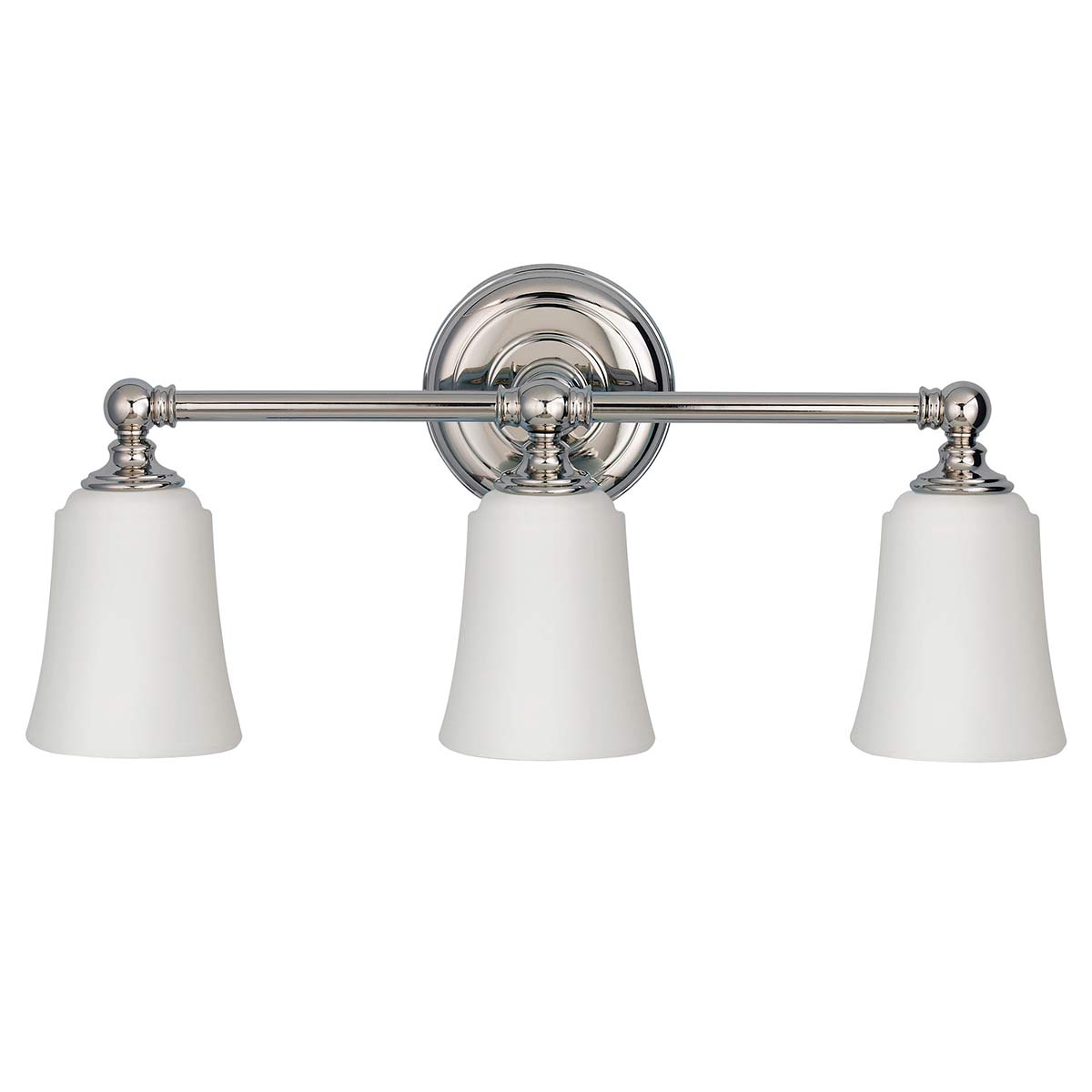 Feiss Huguenot Lake Triple Bathroom Mirror Light Polished Chrome