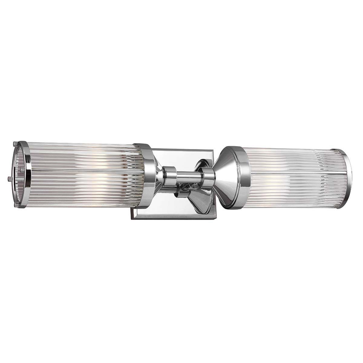 Feiss Paulson 2 Light Bathroom Wall Light Polished Chrome