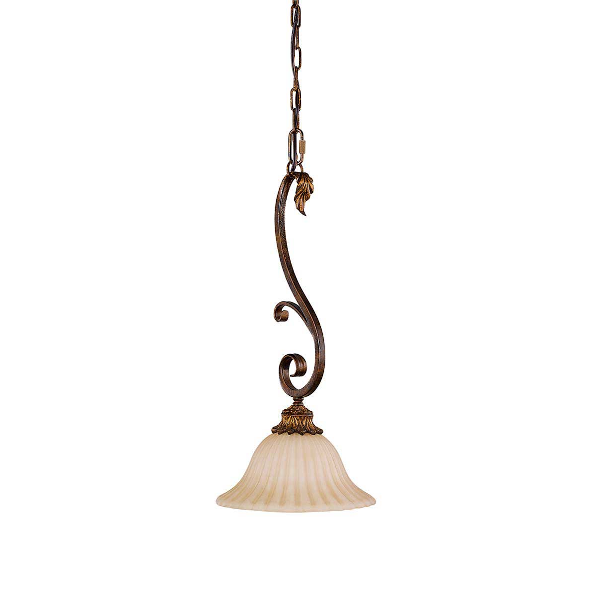 Feiss Sonoma Valley 1 Light Mini Ceiling Pendant Aged Tortoise Shell