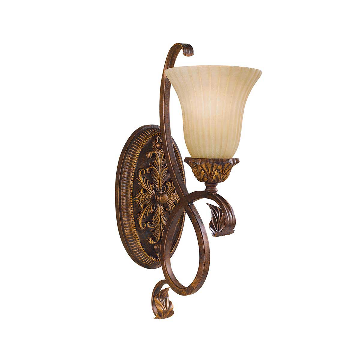 Feiss Sonoma Valley 1 Lamp Tall Wall Light Aged Tortoise Shell