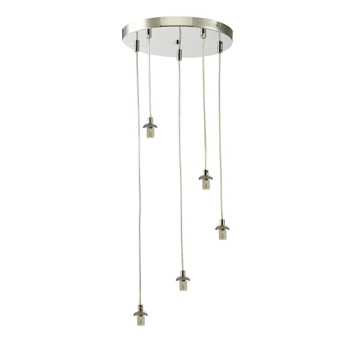 Federico 5 Light Cluster Pendant Chrome Suspension Only