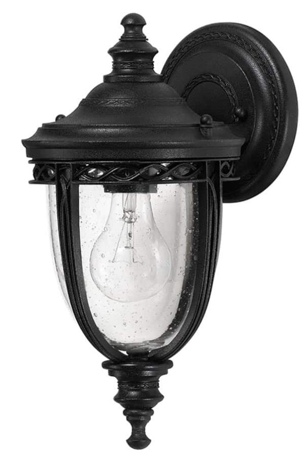 Feiss English Bridle 1 Light Small Outdoor Wall Lantern In Black