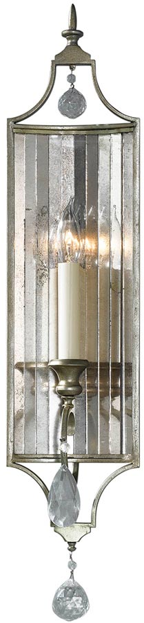 Feiss Gianna Large Gilded Silver 1 Lamp Wall Light