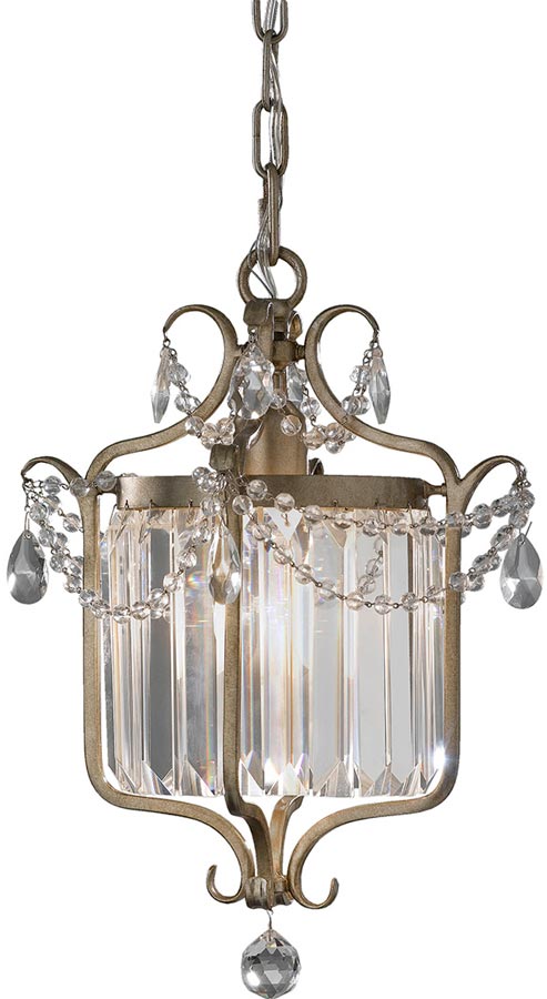 Feiss Gianna Gilded Silver Designer Pendant Light Duo Mount