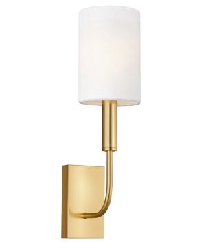 Limited Edition Feiss Brianna 1 lamp wall light burnished brass main image