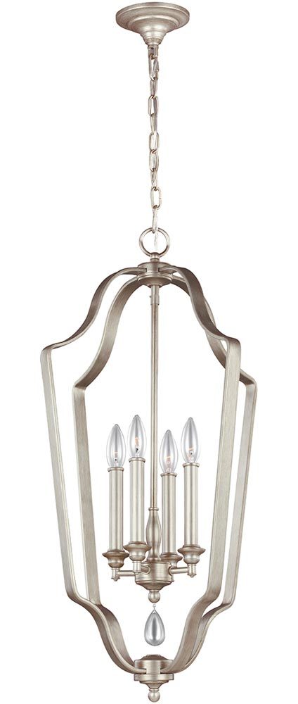 Feiss Dewitt 4 Light Pendant Ceiling Sunrise Silver Teardrop Feiss Dewitt 4 Light Pendant Ceiling Sunrise Silver Teardrop Crystal