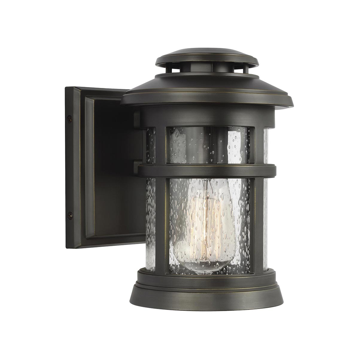 Feiss Newport 1 Light Small Outdoor Wall Lantern Antique Bronze