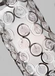 Feiss Lexi 1 Light Mini Ceiling Pendant Crystal Polished Nickel Silk Shade