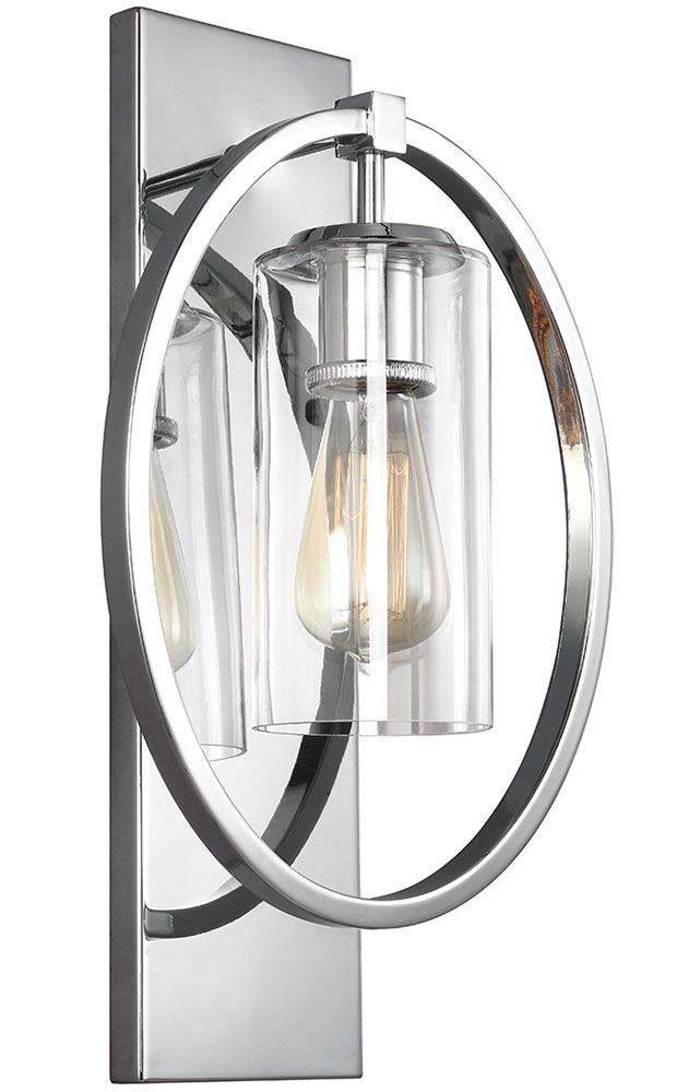 Feiss Marlena 1 Lamp Wall Light Polished Chrome