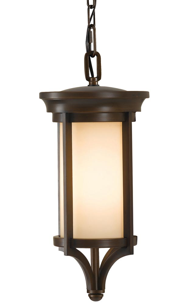 Feiss Merrill Small Hanging Outdoor Porch Lantern Heritage Bronze