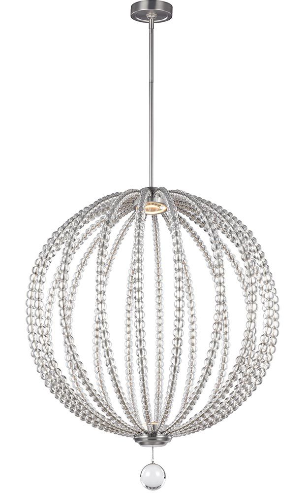Feiss Oberlin Large Satin Nickel Led Orb Pendant Light Rondure Feiss Oberlin Large Pendant Feoberlinpl 626x1000 Jpg