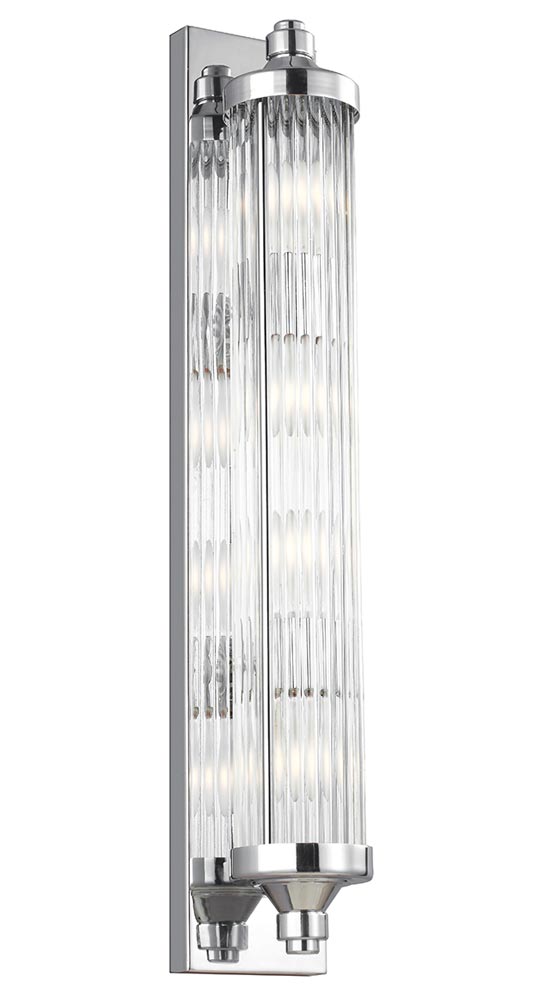 Feiss Paulson 4 Light Bathroom Wall Bar Light Polished Chrome