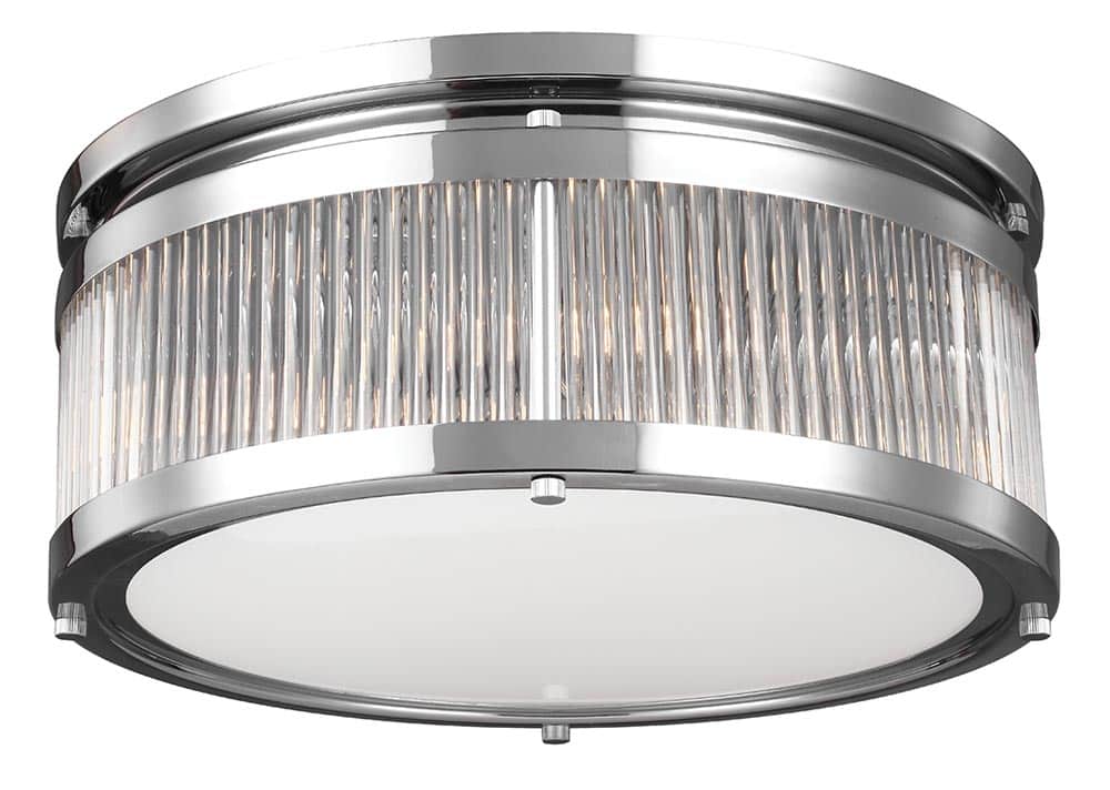 Feiss Paulson Flush Mount 4 Light Bathroom Ceiling Light Chrome