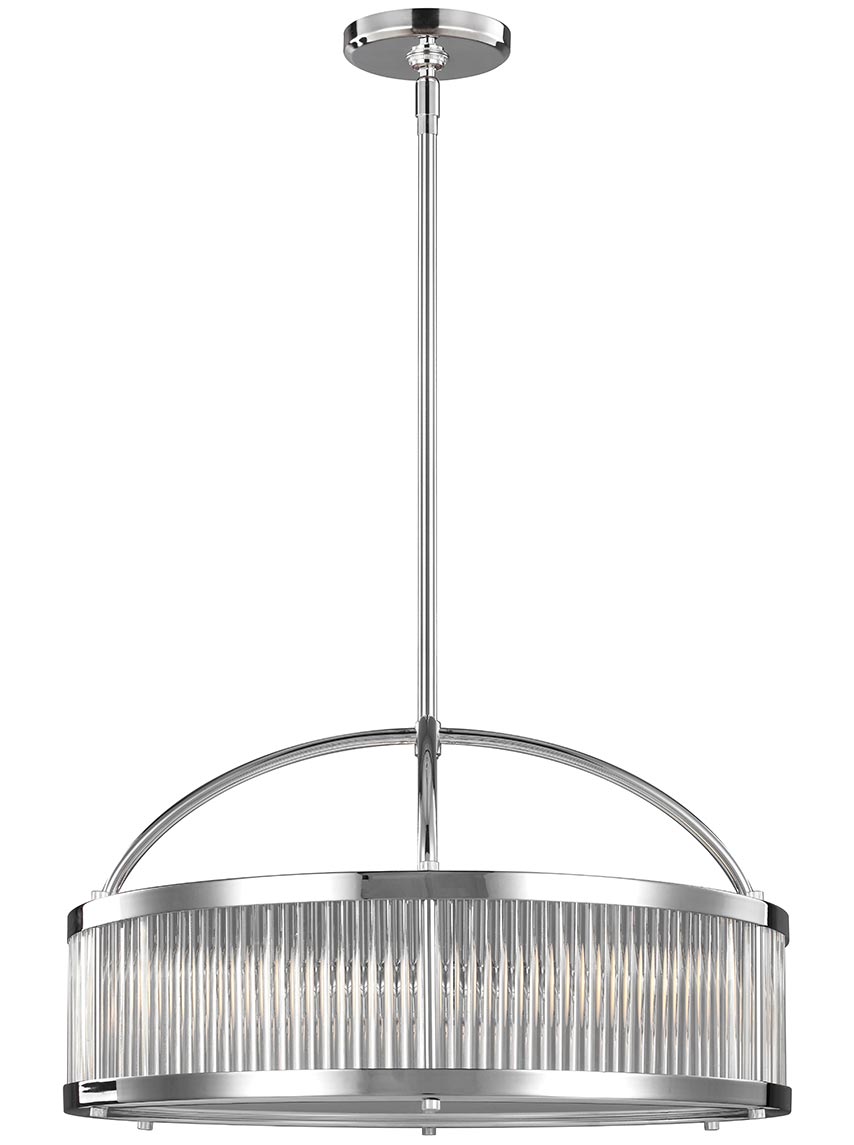 Feiss Paulson 6 Light Bathroom Ceiling Pendant Polished Chrome