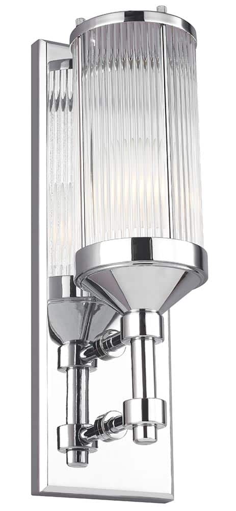 Feiss Paulson 1 Light Bathroom Wall Light Polished Chrome