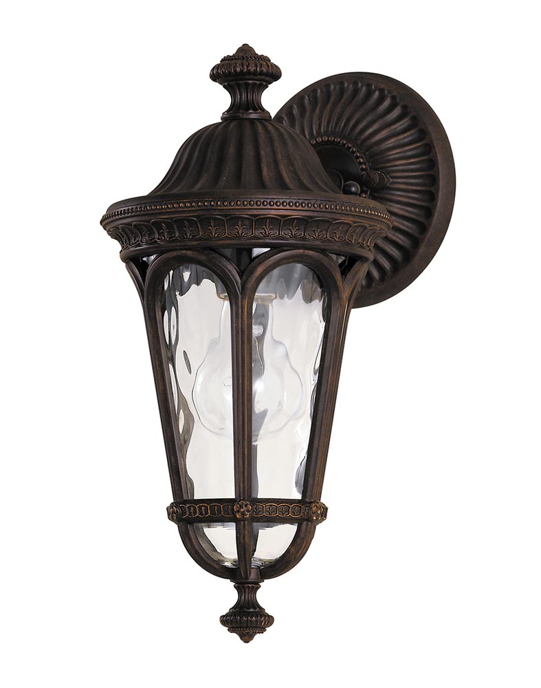 Feiss Regent Court 1 Light Small Outdoor Wall Lantern Walnut