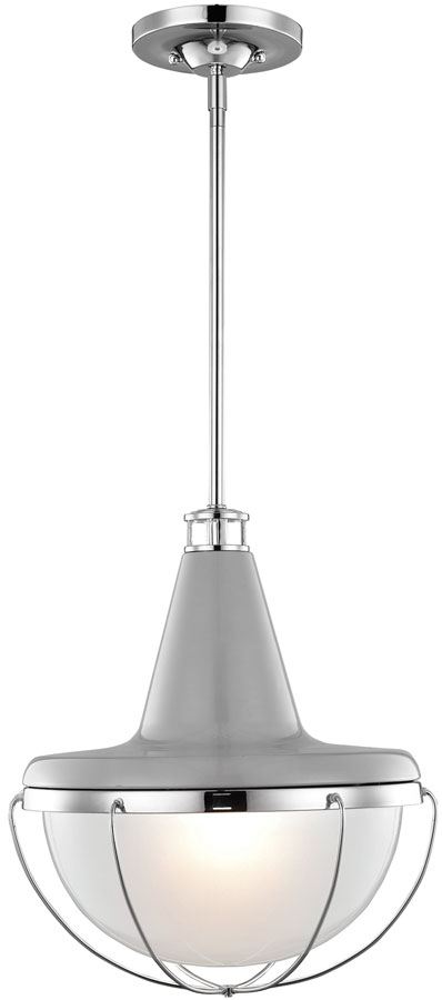 Feiss Livingston Kitchen Medium Pendant Or Semi Flush Polished Nickel