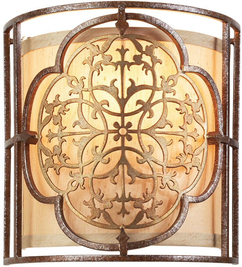 Feiss Marcella Designer 1 Lamp Flush Wall Light British Bronze