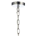 Dar Fiesta 35cm 5 Light Crystal Ceiling Pendant Chrome