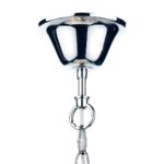 Dar Fiesta 50cm 8 Light Crystal Ceiling Pendant Chrome