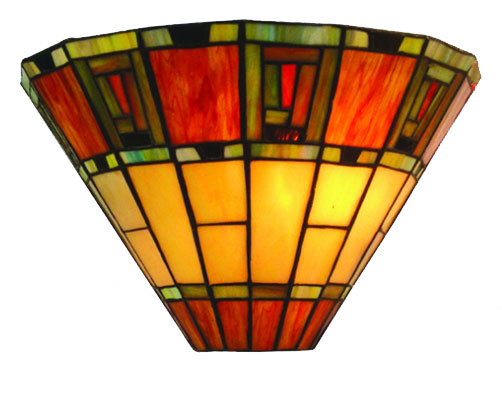 Fireglo Art Deco Style Tiffany Wall Lamp