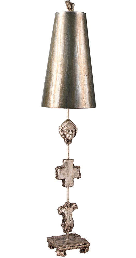 Flambeau Fragment 1 Light Table Lamp Aged Silver