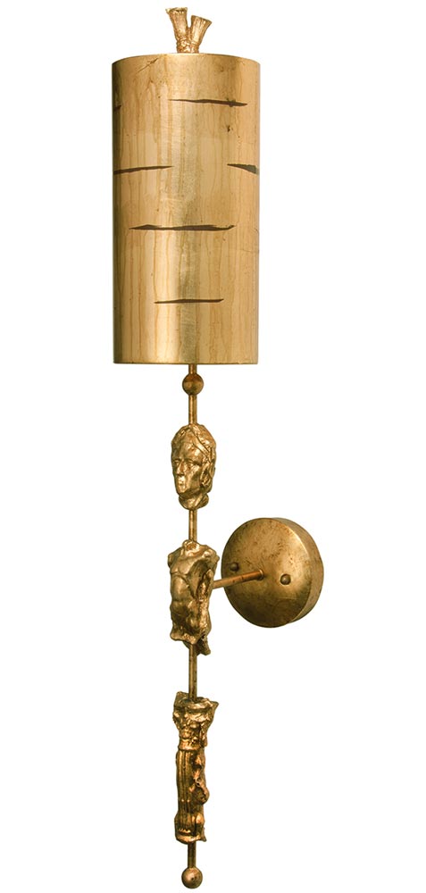 Flambeau Fragment 1 Light Large Wall Light Aged Gold