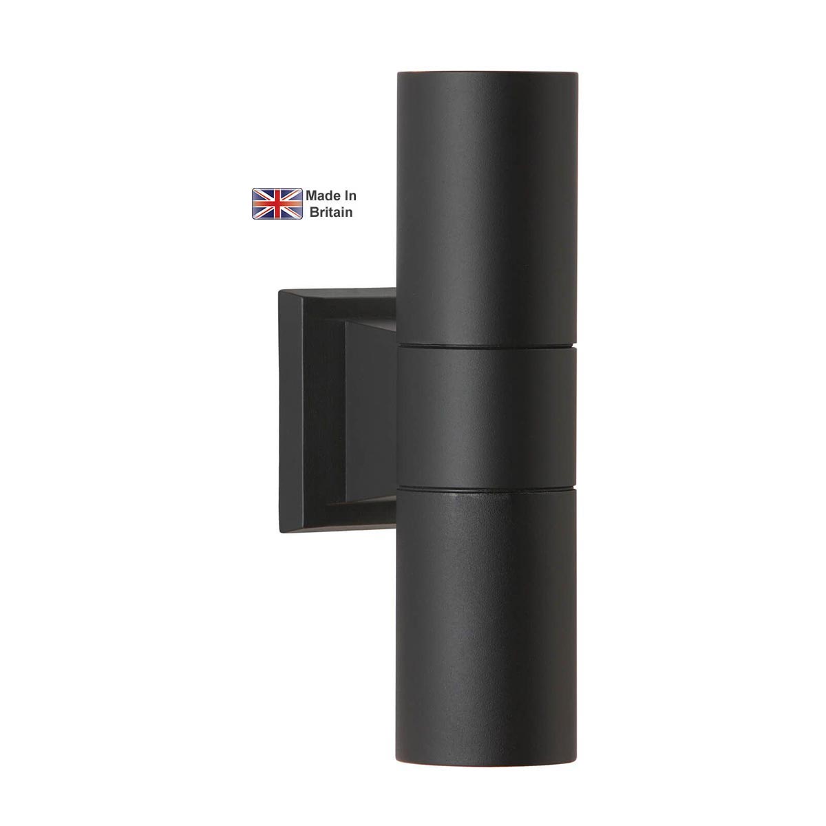 Falmouth Up & Down Outdoor Wall Spotlight Matt Black IP44