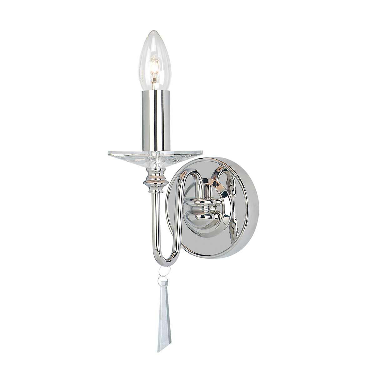Elstead Finsbury Park Single Polished Nickel Wall Light