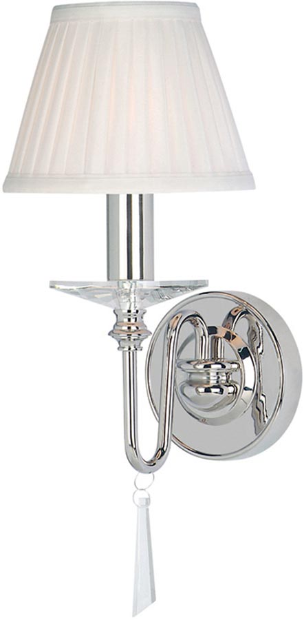 Elstead Finsbury Park Single Polished Nickel Wall Light