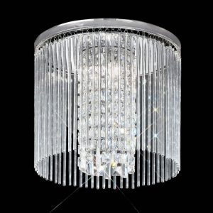 Franklite CF5724 Charisma 3 light 35cm flush mount ceiling light polished chrome
