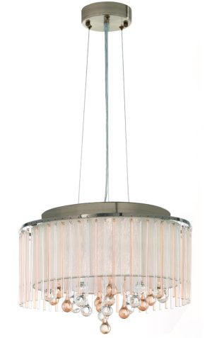 Franklite FL2346/6 Ambience 6 light ceiling pendant in bronze switched off