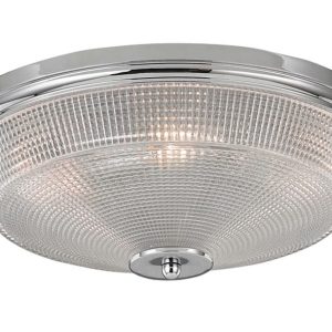 Franklite CF5772 Concept 3 lamp flush mount ceiling light in polished chrome