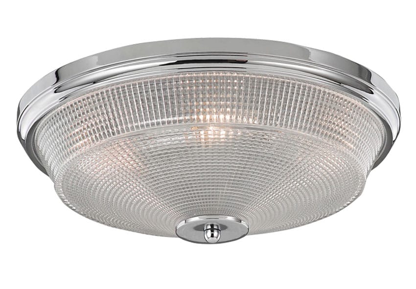 Franklite Concept 3 Lamp Flush Bathroom Ceiling Light Chrome