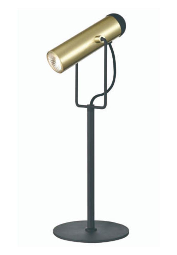 Contemporary 1 Light Adjustable Desk Reading Lamp Black / Satin Brass