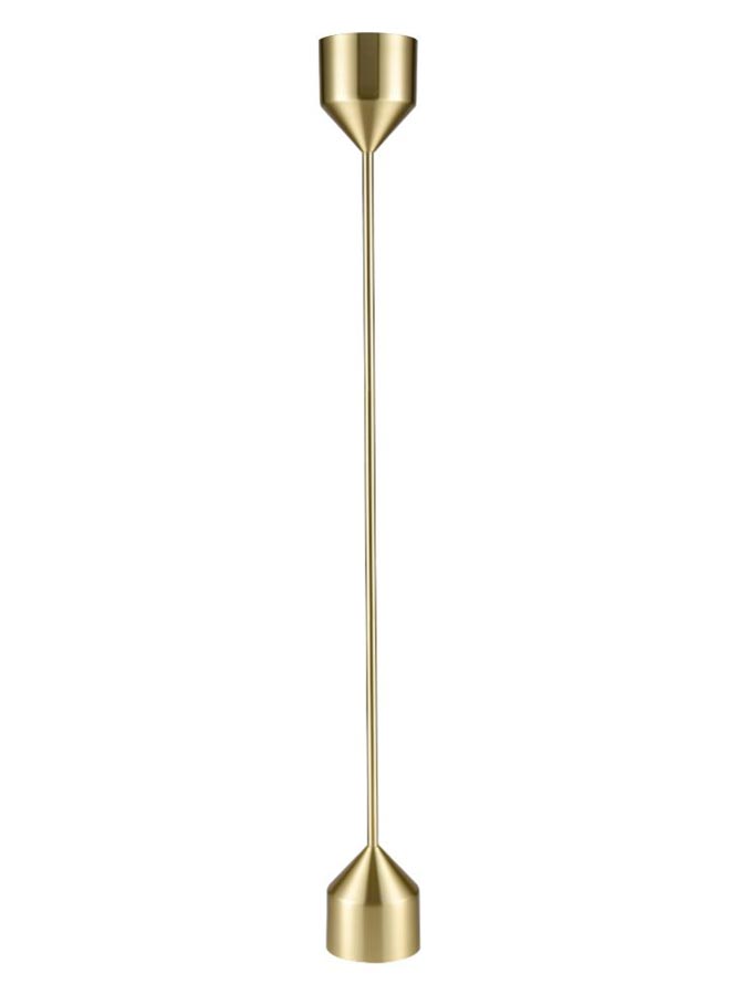 Contemporary Minimalist Style 1 Light Floor Lamp Uplighter Satin Brass