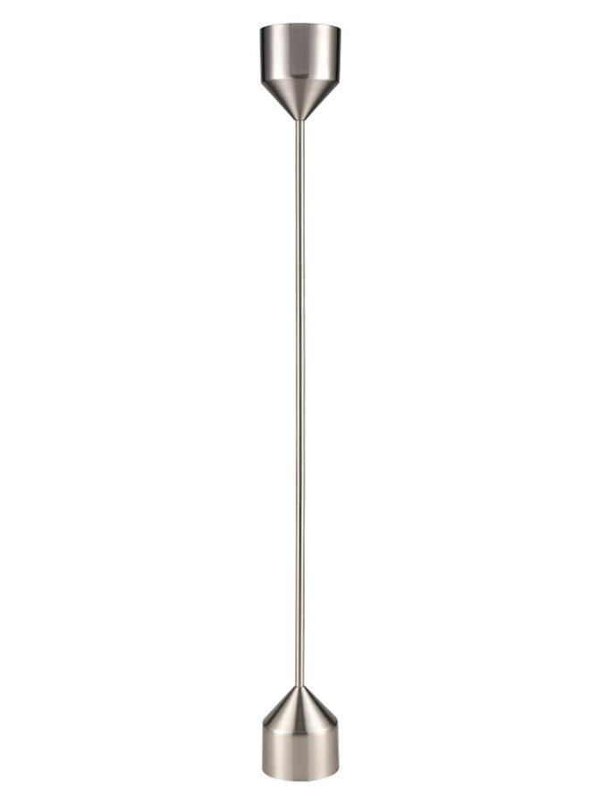 Contemporary Minimalist Style 1 Light Floor Lamp Uplighter Satin Nickel