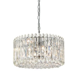 Classic quality 11 light luxury crystal chandelier in polished chrome