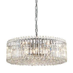 Classic quality 15 light luxury crystal chandelier in polished chrome