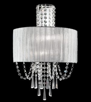 Franklite FL2303/2 Empress 2 lamp wall light in polished chrome