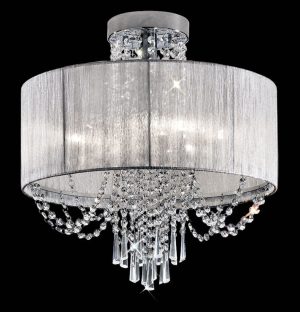 Franklite FL2303/6 Empress 6 lamp ceiling light in polished chrome