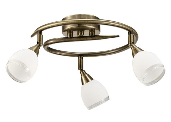 Franklite SPOT8983 Lutina 3 light ceiling spot light bar in bronze